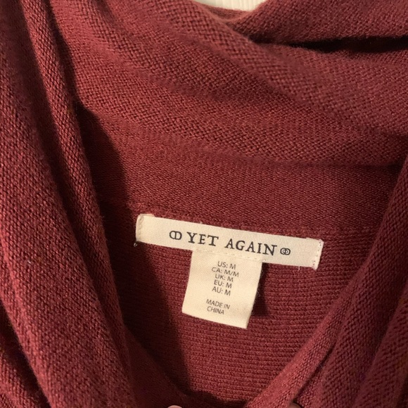 marroon high low sweater with a tunic ! - Picture 3 of 4